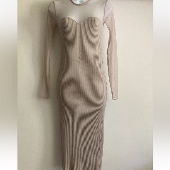 New Zara tulle rib knit dress - Picture 9 of 13